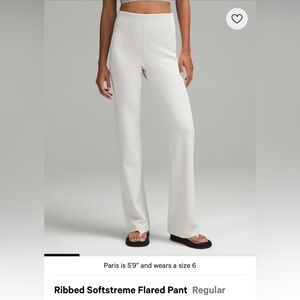 Lululemon Ribbed Soft Stream Flare Pant